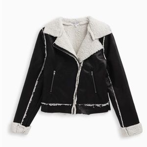 NWT Splendid Big Girls Fleece Sherpa Bomber Jacket